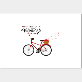 Would You Be My Valentine?  (Red) Posters and Art